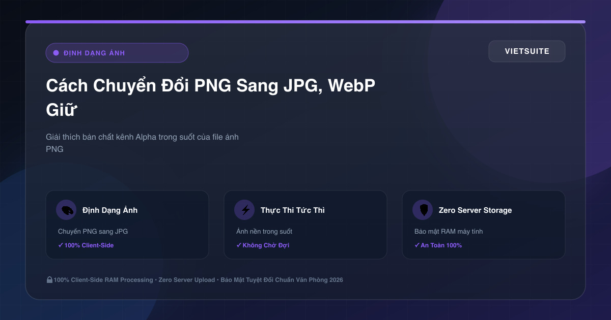 Cách Chuyển Đổi PNG Sang JPG, WebP Giữ Nền Trong Suốt Không Bị Đen Nền