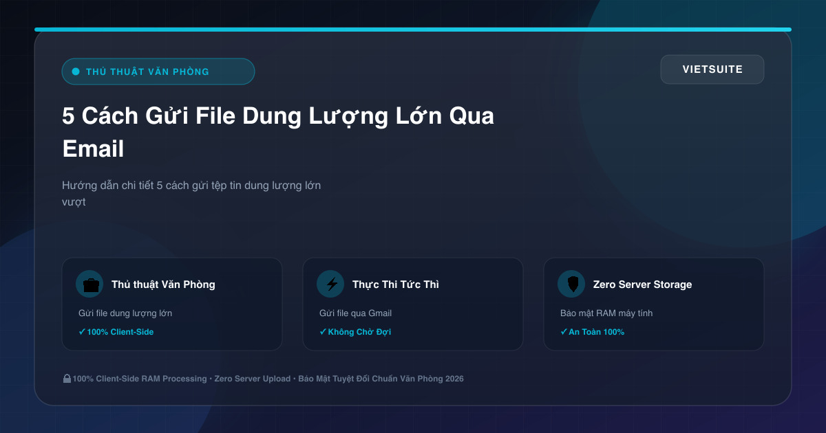 5 Cách Gửi File Dung Lượng Lớn Qua Email & Zalo Không Bị Lỗi, Không Mất Nét