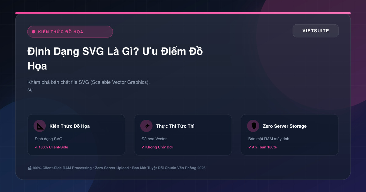 Định Dạng SVG Là Gì? Ưu Điểm Đồ Họa Vector & Cách Tối Ưu SVG Cho Website