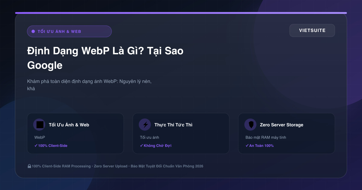 Định Dạng WebP Là Gì? Tại Sao Google Khuyên Dùng WebP Thay Thế JPG & PNG