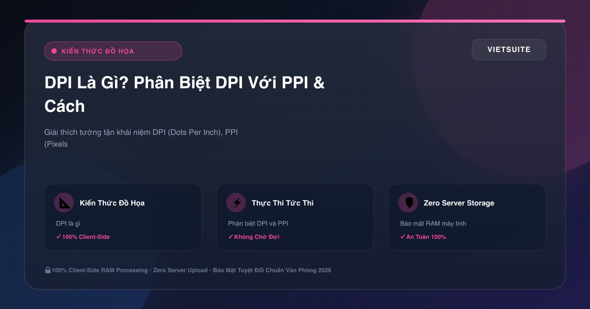 DPI Là Gì? Phân Biệt DPI Với PPI & Cách Chỉnh Độ Phân Giải 300 DPI Chuẩn In Ấn