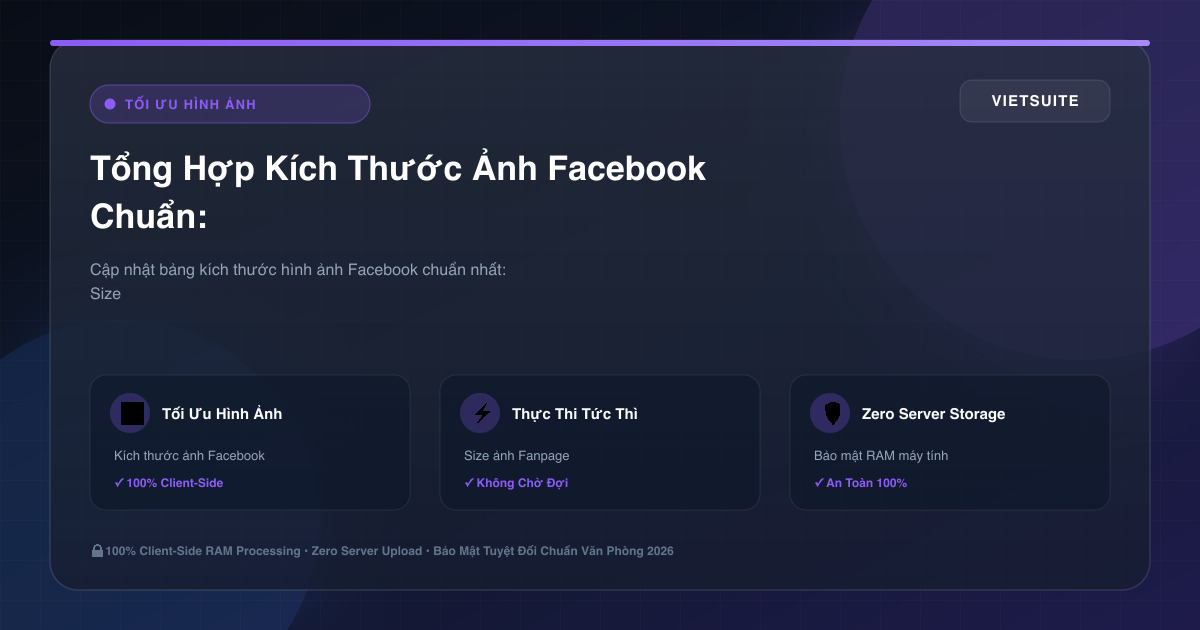 Tổng Hợp Kích Thước Ảnh Facebook Chuẩn: Ảnh Bìa, Avatar, Bài Đăng Không Bị Mờ